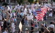 (Francisco Kjolseth  | The Salt Lake Tribune) An estimated 10,000 walk the streets of downtown Salt Lake City for a No Kings demonstration on Saturday, June 14, 2025.