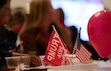 (Francisco Kjolseth  | The Salt Lake Tribune) People gather for a GOP election night watch party, Tuesday, Nov. 5, 2024, in Draper. Donald Trump has weighed in on the race to lead the Utah Republican Party.