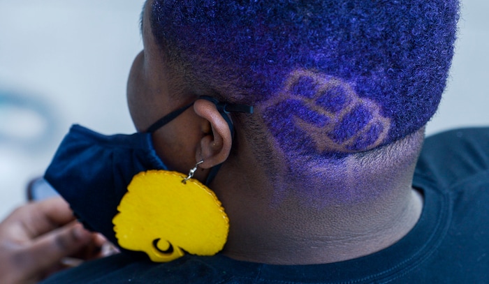 (Leah Hogsten  |  The Salt Lake Tribune) Over 1,000 Pride for Black Lives Matter supporters rallied at Liberty Park, Sunday, June 14, 2020 for over three hours before marching throughout Salt Lake City to join the Las Vidas Negras Importan Rally at Washington Square.